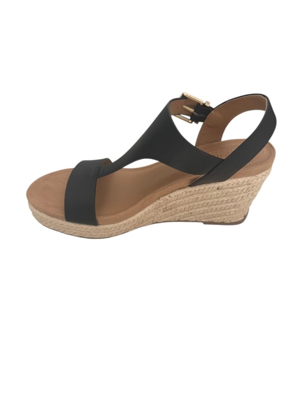 Kenneth Cole Reaction Card Wedge Women's Shoes Black Smooth 6.5M - NWB - Picture 3 of 4